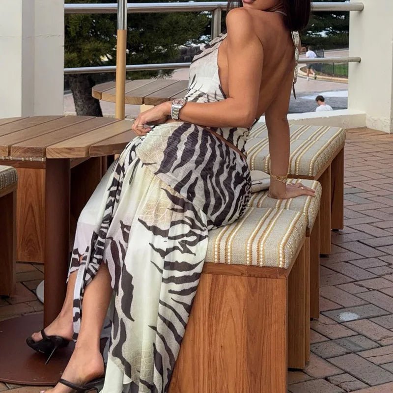 SOKYND Callie Halter Top Draped Skirt Set Matching SetsSOKYND-970455-M-OS-81815M