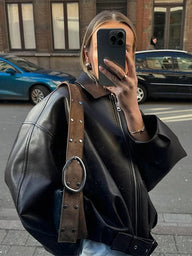 Carlotta Vegan Leather Jacket