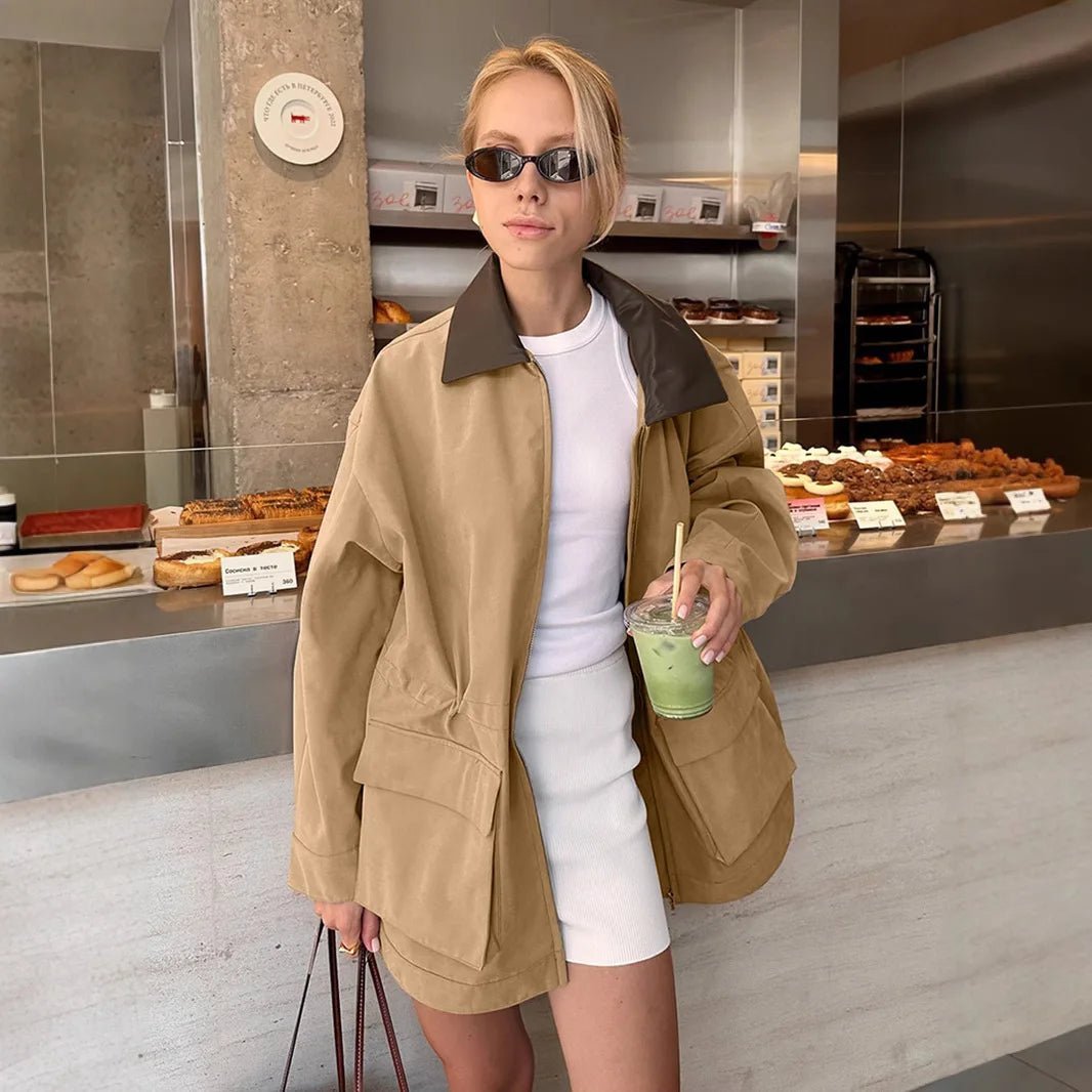 SOKYND Caroline Pocket Short Trench Coat Coats & JacketsKk1772777205903255784M