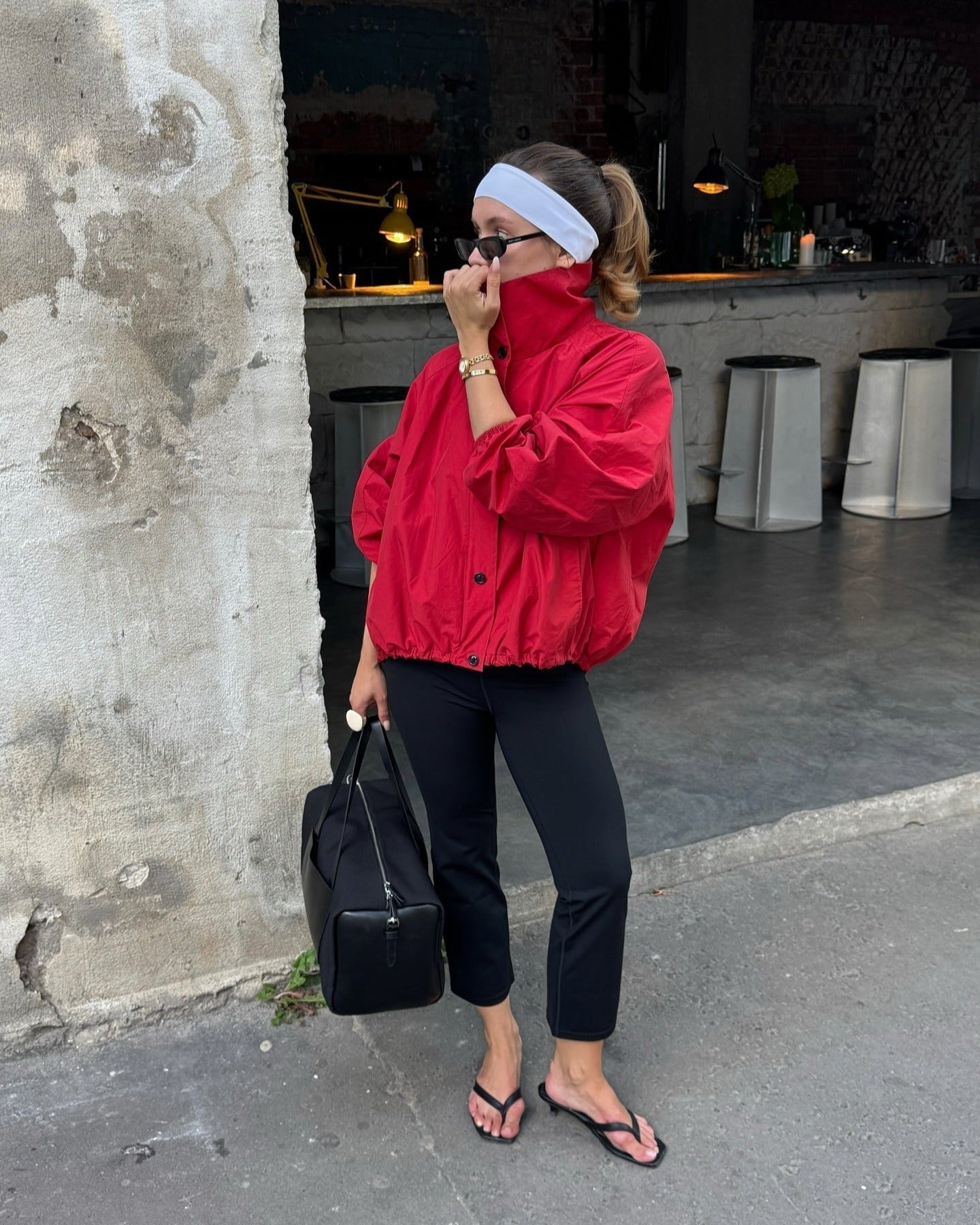 SOKYND Celeste High - Neck Jacket Coats & JacketsRedS