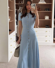Layla Ribbed Knit Midi Dress