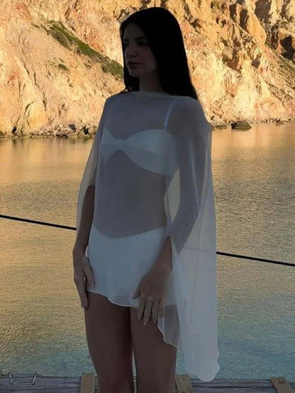 SOKYND Chelsea Loose Blouse Cover-up BlouseSOKYND-000023-WHI-S-61879WhiteS