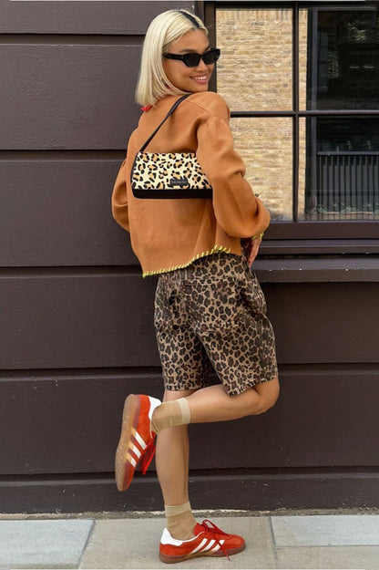 SOKYND Denise Leopard Print Shorts ShortsSOKYND-500311-S-OS-07479S