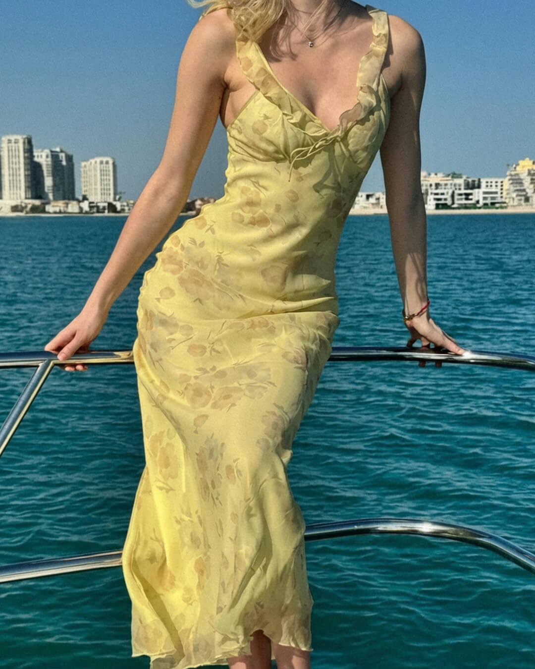 SOKYND Diana Floral Print Plunge Maxi Dress Dresses1005008832364106-;rf1773325641332446061YellowS