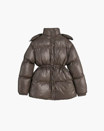 SOKYND Dorothy Drawstring Hooded Puffer Coat Coats & JacketsnM1767356248751801900BrownL