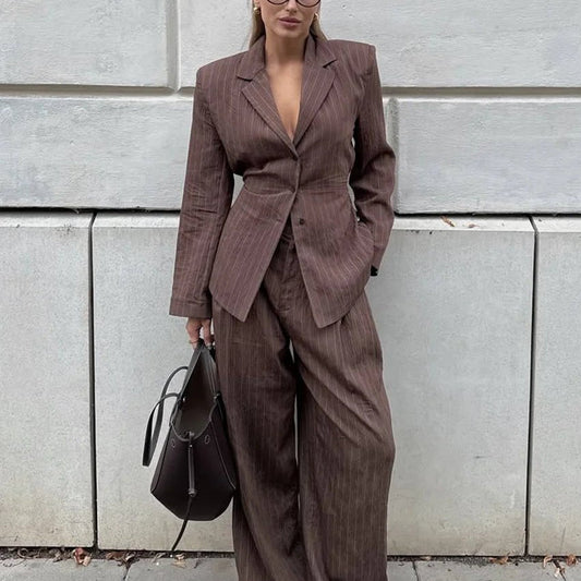 SOKYND Dorothy Pinstripe Pant Suit Matching SetsIP1774219786677015835PantsXS