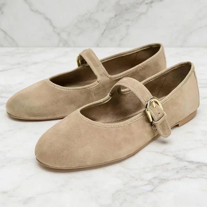 SOKYND Dunja Suede Ballet Flats Shoes36