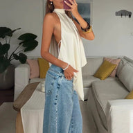 Ellen Backless Halter Top