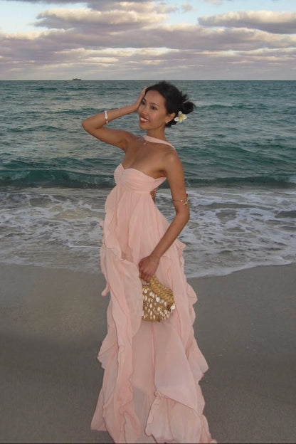 SOKYND Emmi Strapless Ruffled Maxi Dress DressSOKYND-866519-BAB-S-82775Baby PinkS