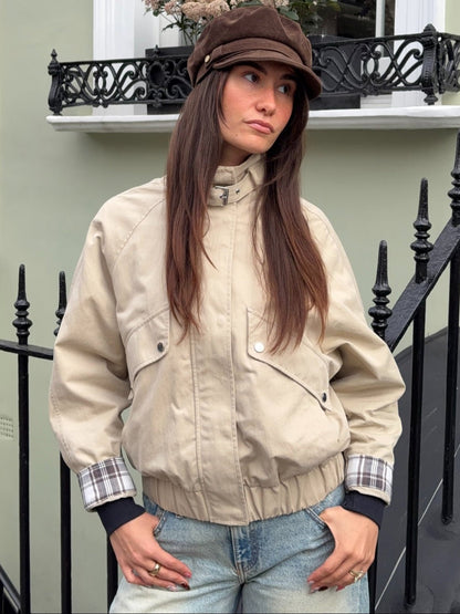 SOKYND Evelyn Casual Stand Collar Jacket JacketSOKYND-889239-KHA-L-95799KhakiL