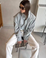 Halia High Collar Cropped Jacket