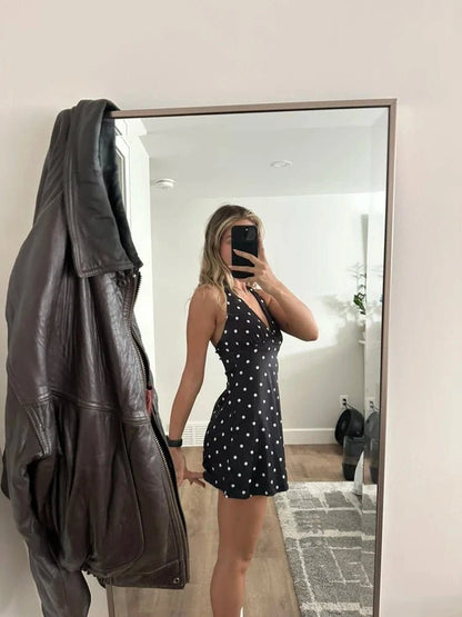 SOKYND Harper Backless Polka Dot Mini Dress DressSOKYND-922327-M-OS-98871M