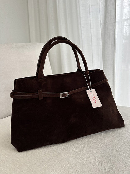 SOKYND Isabel Suede Bag BagSOKYND-234071-BRO-R-74199BrownRegular