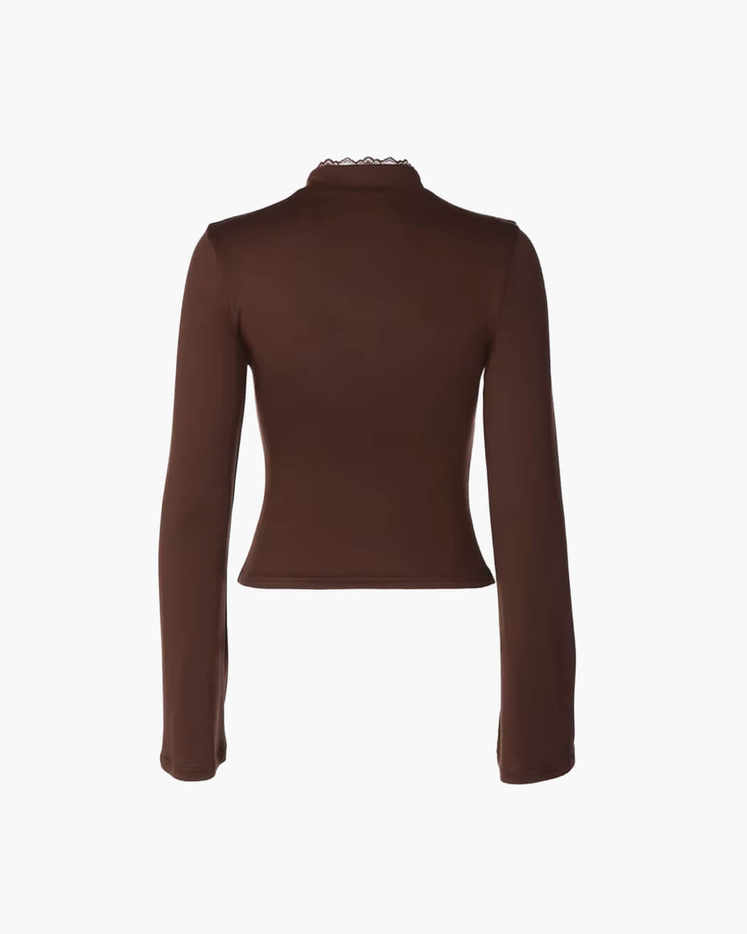 SOKYND Jasmin High Neck Keyhole Blouse BlouseSOKYND-351575-BRO-S-81367BrownS