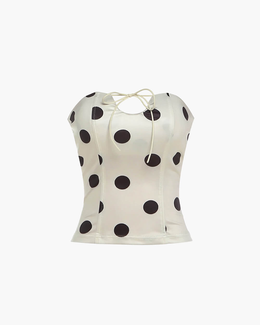 SOKYND Mary Polka Dot Strapless Top