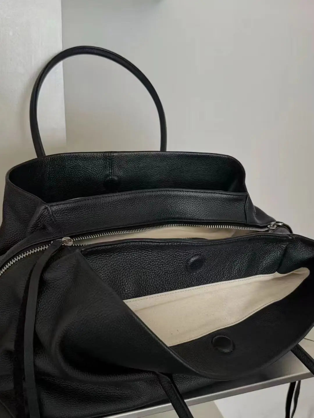 SOKYND Jessica Multi-Compartment Shoulder Tote Bag BagSOKYND-956695-BLA-L-10935BlackLarge 38x20x23 cm