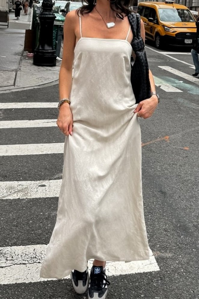 SOKYND Julia Linen - Cotton Loose Maxi Dress DressesVz1774358958882416255CreamS