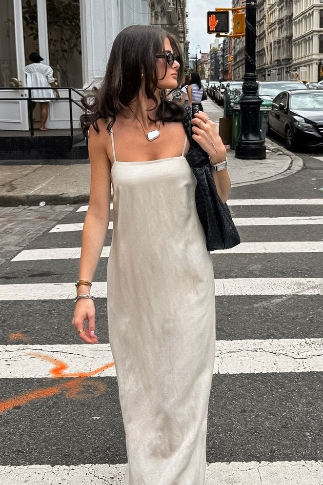 SOKYND Julia Linen - Cotton Loose Maxi Dress DressesVz1774358958882416255CreamS
