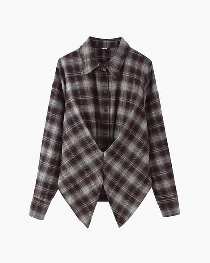 SOKYND Katie Plaid Cinched-Waist Polo TopSOKYND-262167-S-OS-48567S
