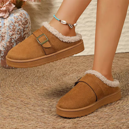 SOKYND Layla Faux Fur Lined Suede Clogs ShoesSOKYND-979991-BRO-37-06551Brown37