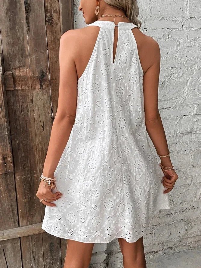 SOKYND Lena Eyelet Embroidered Mini Dress DressSOKYND-785047-WHI-S-66103WhiteS
