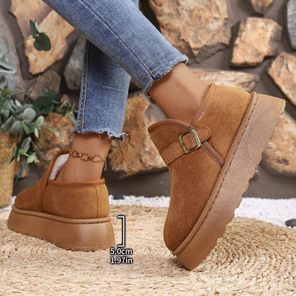 SOKYND Lena Slip-On Suede Platform Ankle Booties ShoesSOKYND-016215-ORA-41-56535Camel41