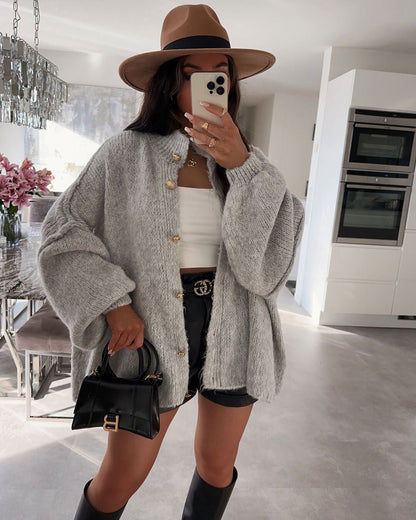 SOKYND Lisa Long Cardigan Knit CardiganSOKYND-458967-GRE-S-34391GreyS
