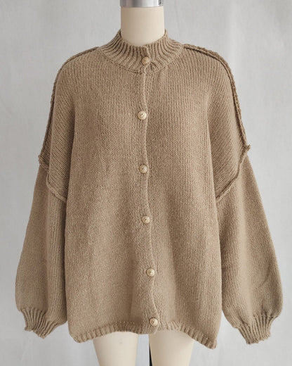 SOKYND Lisa Long Cardigan Knit CardiganSOKYND-458967-KHA-S-27607KhakiS