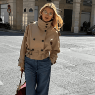 Lisette Cropped Trench Coat