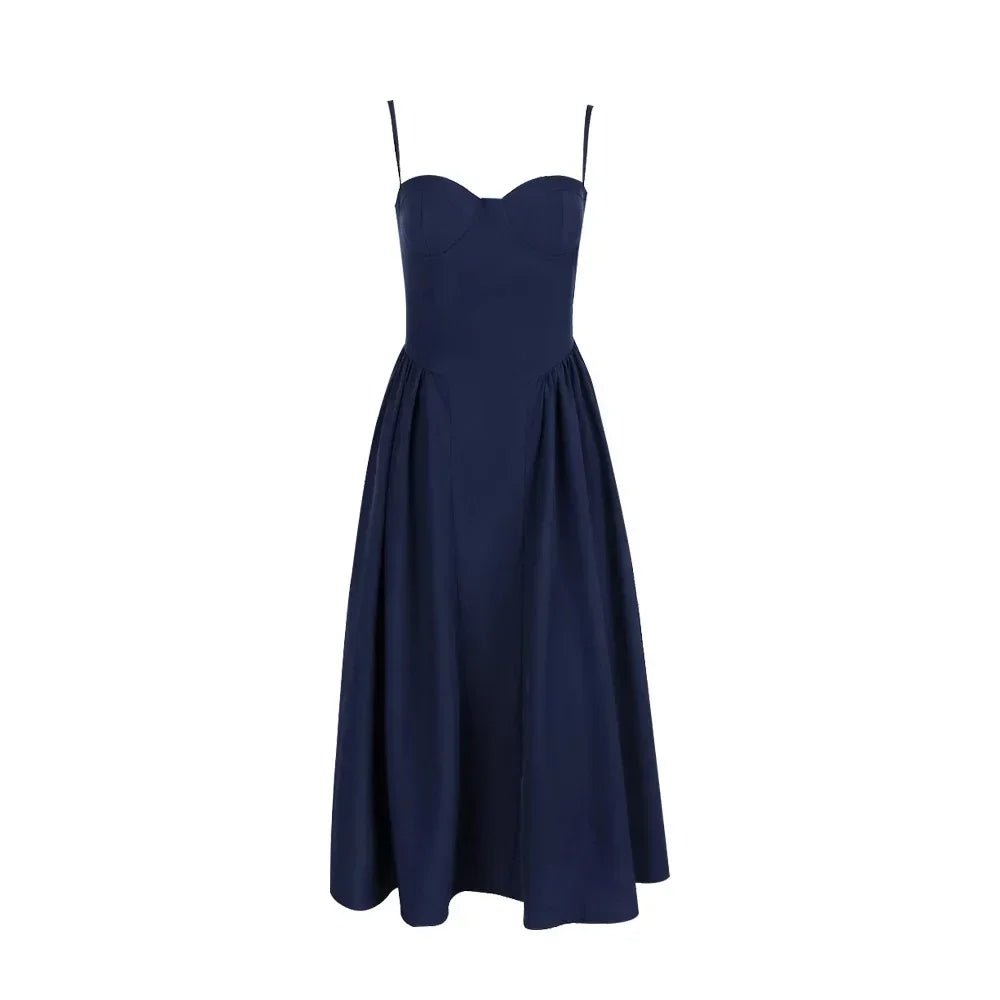 SOKYND Marjorie Sleeveless Strap Midi Dress DressesGO1772777205901931754BlueXS
