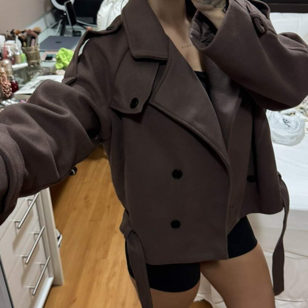 SOKYND Mary High Collared Coat CoatSOKYND-005271-BRO-M-90583BrownM