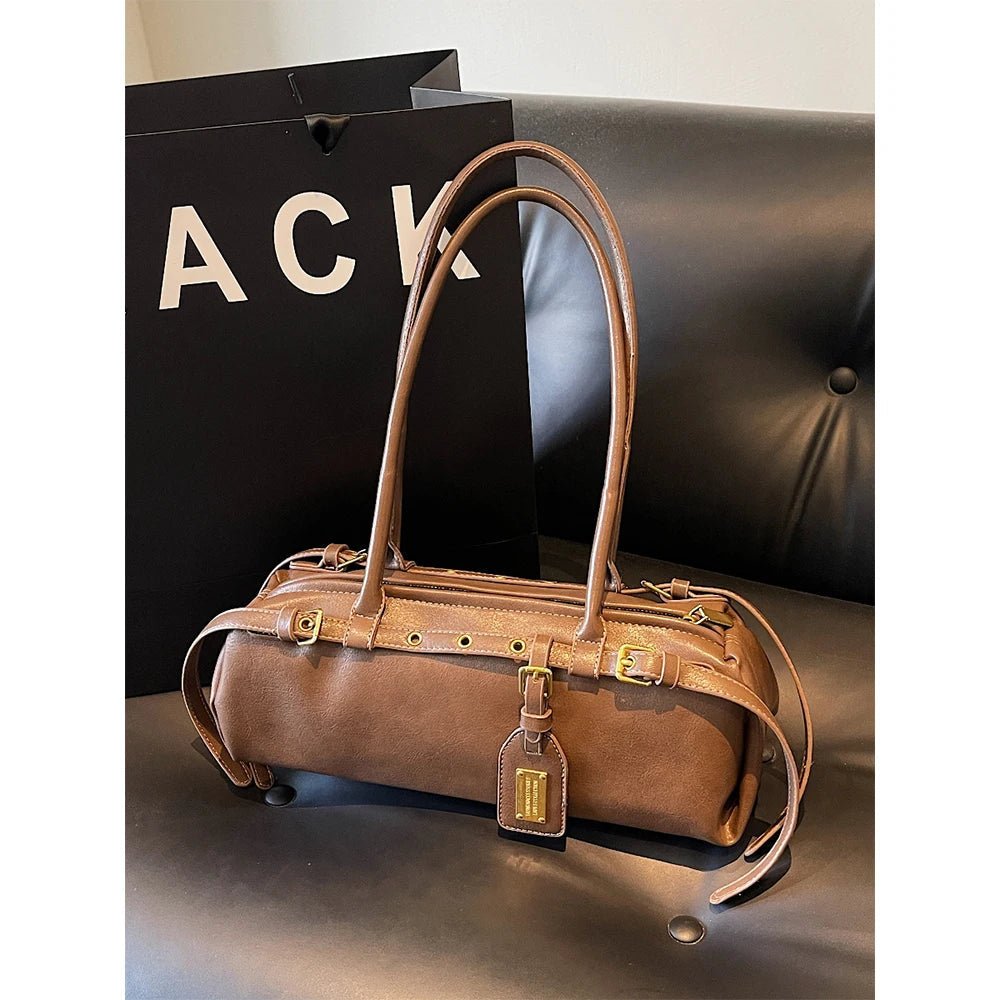 SOKYND Melanie Structured Shoulder Bag BagSOKYND-358103-BRO-OS-36183Brown
