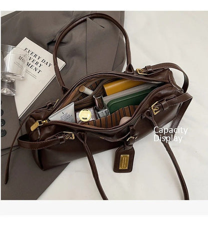 SOKYND Melanie Structured Shoulder Bag BagSOKYND-358103-BRO-OS-36183Brown