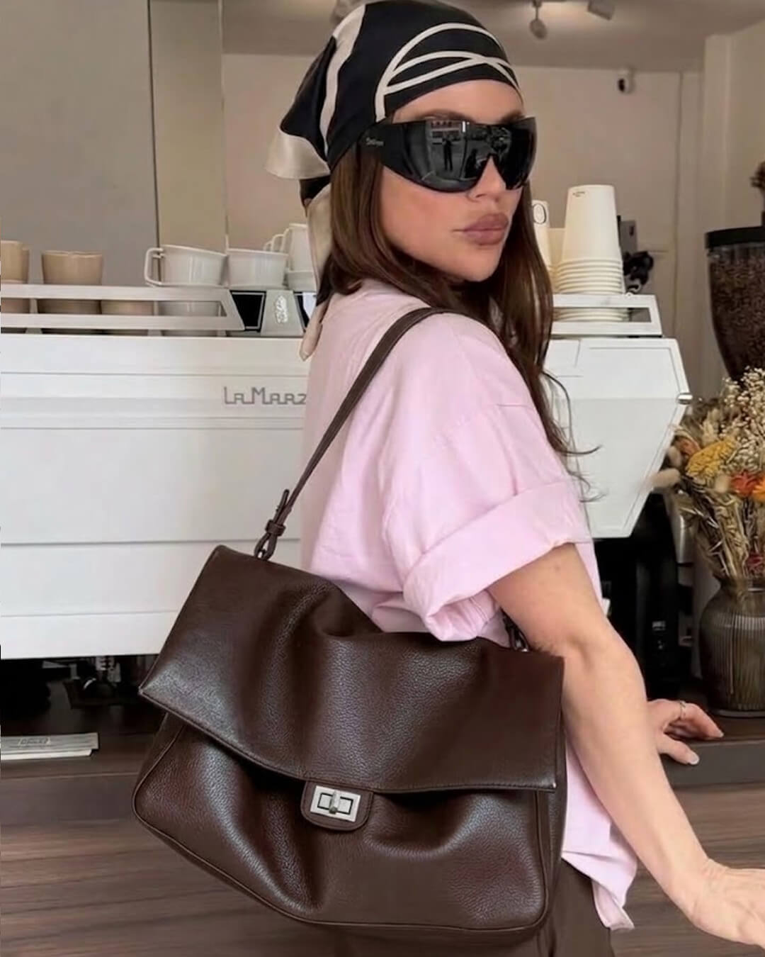 SOKYND Melissa Crossbody Shopper Bag BagSOKYND-313687-BRO-OS-64471Small: 32x9x22cmBrown