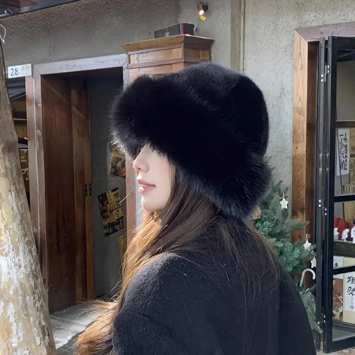 SOKYND Natasha Faux Fur Hat HatsFq1767356248749524394Black