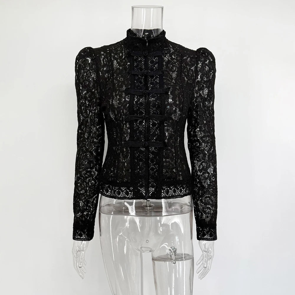 SOKYND Nicole Long Sleeve Lace Blouse Tops1005009268939981-;Wk1772479402477993212BeigeS