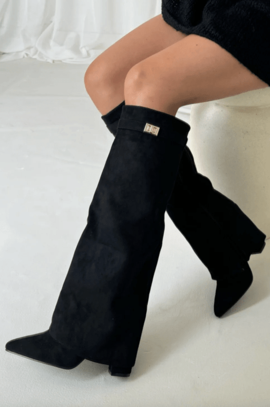 SOKYND Odelie Suede Boots Shoeslm1767625273828153546Black36