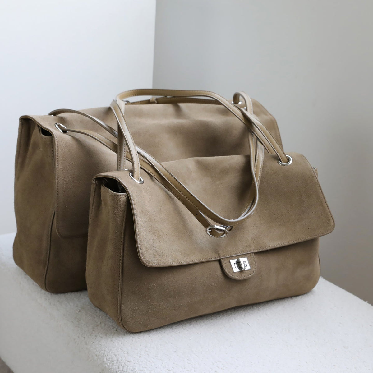 SOKYND Olivia Frosted Leather Retro Tote Bag BagCoffeeS