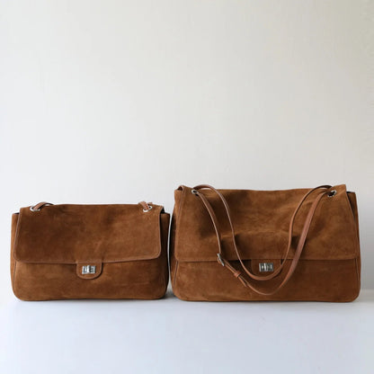 SOKYND Olivia Frosted Leather Retro Tote Bag BagCoffeeS