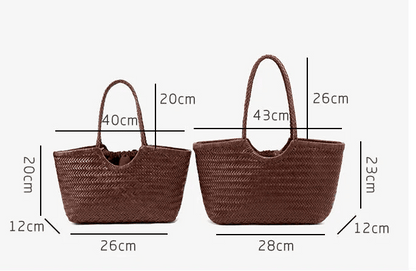 SOKYND Petra Handwoven Leather Tote Bag HandbagsSOKYND-989527-IVO-LARGE-93303IvoryLarge