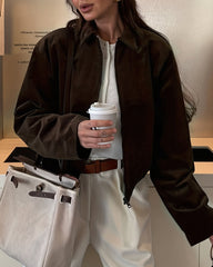 Rachel Corduroy Bomber Jacket