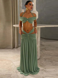 Sarah Backless Beach Two-Piece Set