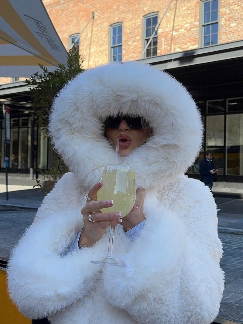 SOKYND Shelby Faux Fur Jacket Coats & Jacketseq1767356248744076425WhiteL