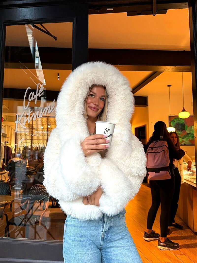 SOKYND Shelby Faux Fur Jacket Coats & Jacketseq1767356248744076425WhiteL