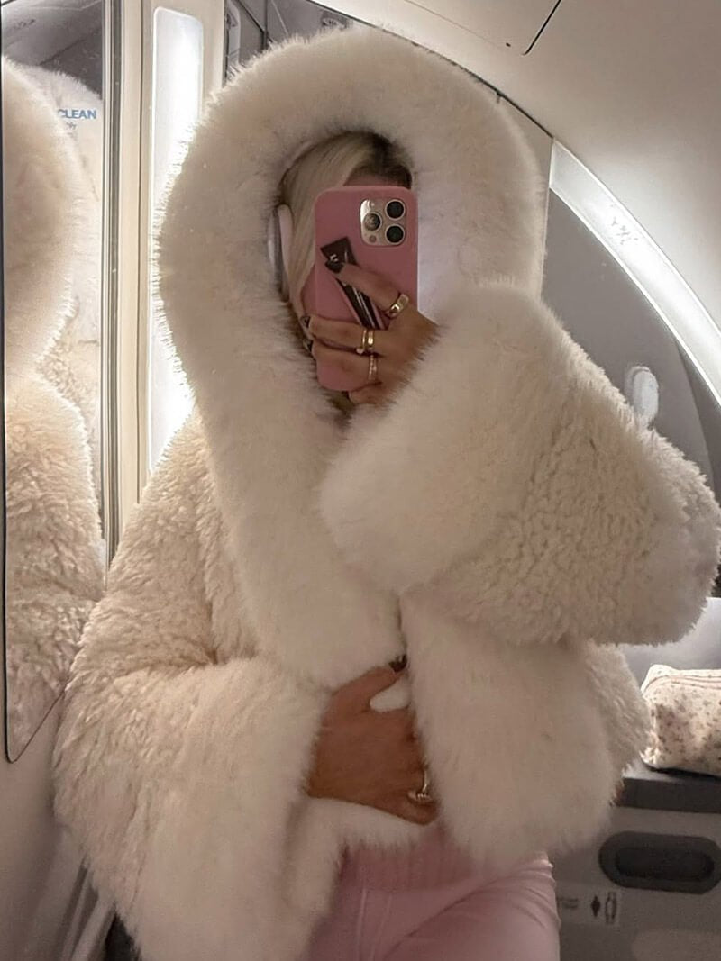 SOKYND Shelby Faux Fur Jacket Coats & Jacketski1767356248743829275WhiteS