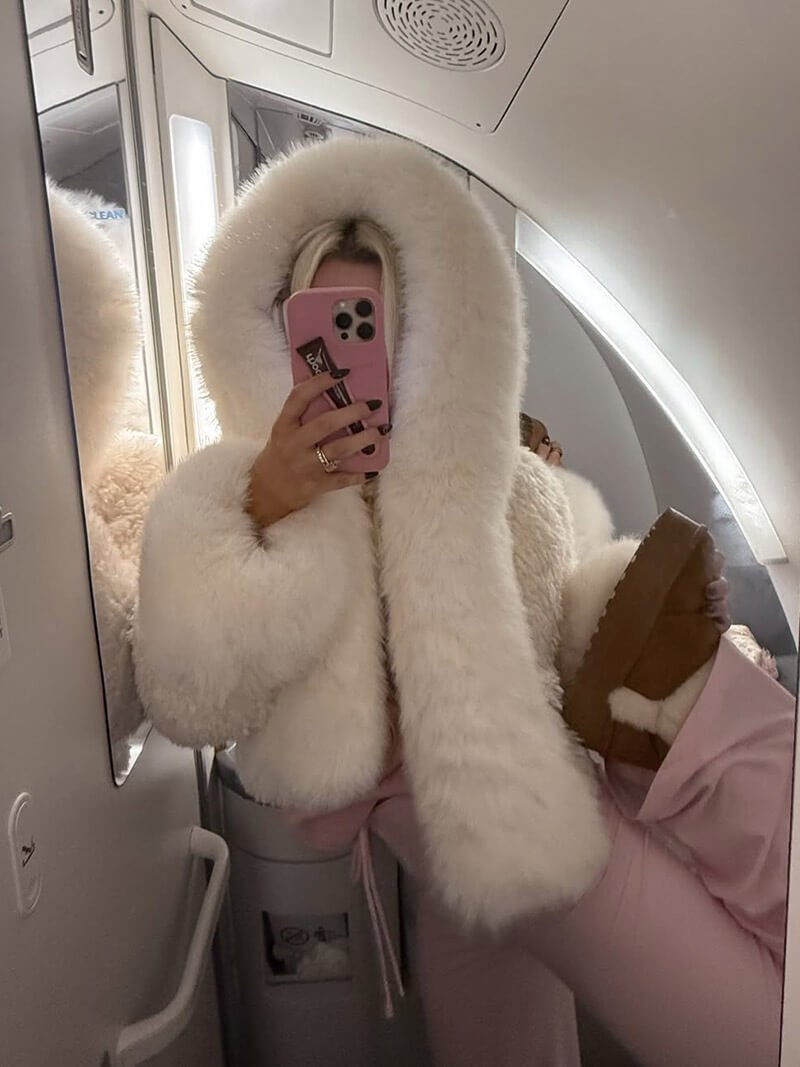 SOKYND Shelby Faux Fur Jacket Coats & Jacketsds1767356248744200095WhiteXL