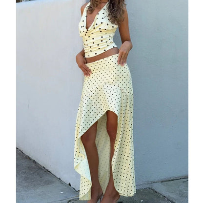 SOKYND Sophia Polka Dot Two-Piece Set Matching SetsSOKYND-983575-BLA-S-17175BlackS