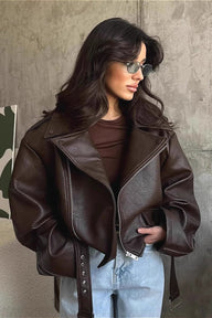 Elke Vegan Leather Jacket